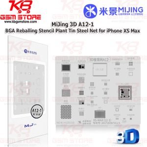 MiJing 3D A12-1 BGA Reballing Stencil Plant Tin Steel Net for iPhone XS Max