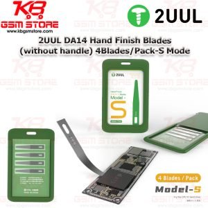 2UUL DA14 Hand Finish Blades (without handle) 4Blades/Pack-S Mode