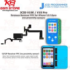 JCID V1SE / V1S Pro Earpiece Receiver FPC for iPhone 12/12pro (No Proximity Sensor)