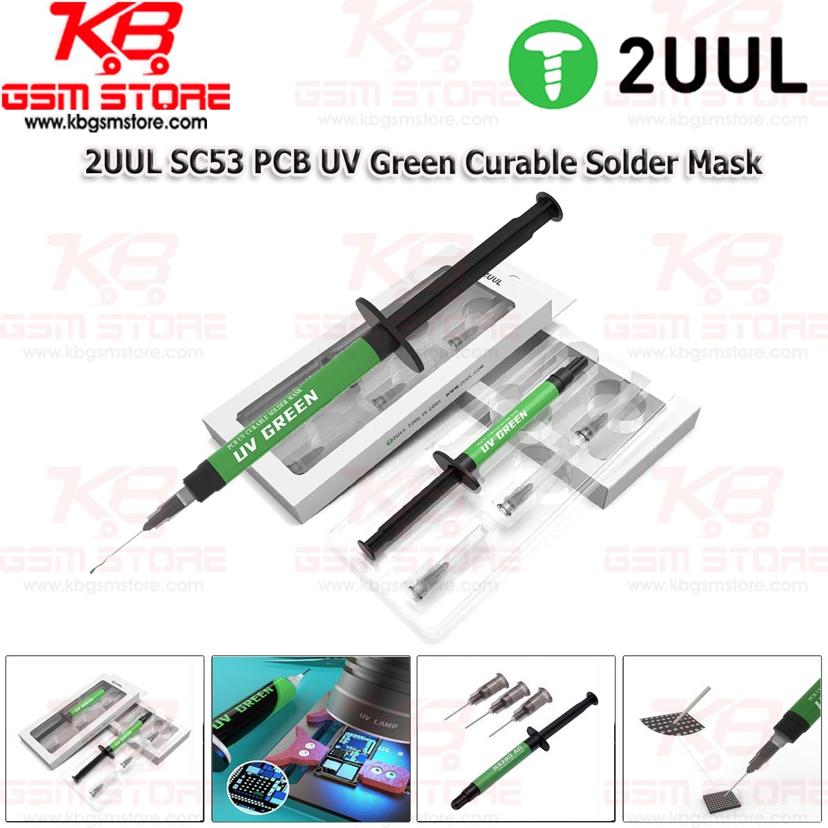 2UUL SC53 PCB UV Green Curable Solder Mask