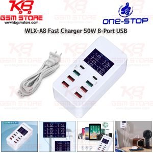 WLX-A8 Fast Charger 50W 8-Port USB